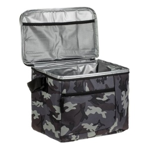 Geanta Izoterma pentru alimente, Capacitate 16L, 31x21x25cm, Gri Camuflaj