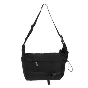 Geanta pentru scutece, din poliester, impermeabila, dimensiuni 56x18x28cm, negru - Img 6