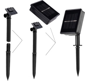Ghirlanda Solara cu 20 LED-uri RGB, IP44, 4.85m, Cablu Negru - Img 12