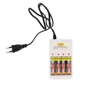 Incarcator baterii cu 4 sloturi, pentru baterii de tip AA si AAA Andowl Q-CD100 - Img 1