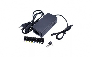 Incarcator universal pentru laptop, 8 mufe, Putere 60W, Negru