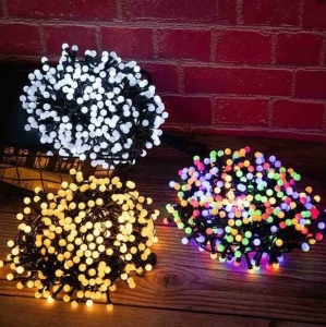 Instalatie de Lumini cu 300 LED-uri RGB, 15m Lungime, cu Lumina Calda/Rece/Multicolora - Img 2