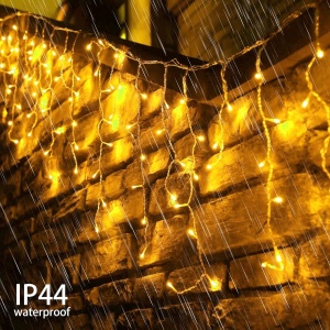 Instalatie Luminoasa cu Franjuri, 240 LED-uri, IP44, 6x1m, Lumina Alba Calda/Rece - Img 6