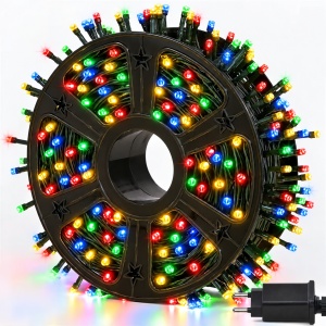 Instalatie Luminoasa tip Rola cu LED-uri, Pentru exterior/interior, Protectie IP44, 8 Programe, Lumina Multicolora