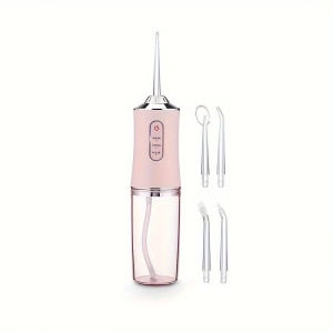 Irigator oral pentru dus bucal, 4 accesorii si 3 moduri curatare, Capacitate 220mL - Img 5