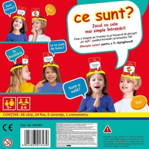 Joc de societate „Ce sunt?”, 2-6 jucatori, varsta 5+ ani, multicolor - Img 2