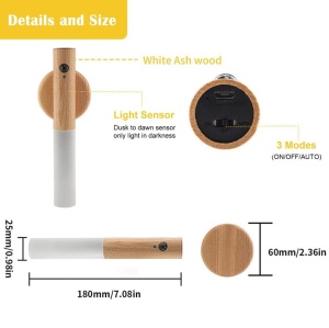 Lampa LED inteligenta cu senzor de miscare - Incarcare USB - Lumina calda - Img 10