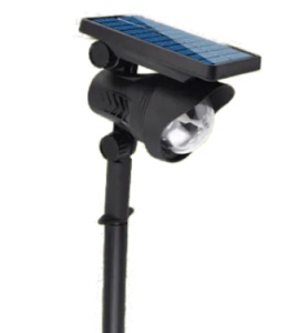 Lampa Solara cu LED rezistenta la apa panou deasupra pentru gradina - Img 1