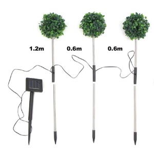 Lampa solara, cu stick cu frunze, dimensiuni 33x29cm, verde - Img 1