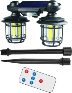Lampa solara decorativa 192 LED COB cod JD-2217 pentru gradina sau terasa - Img 1