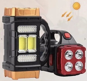Lampa solara pentru camping HB-2678 tip felinar/lanterna, cu maner - Img 5