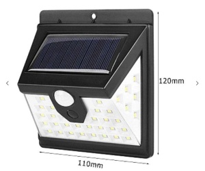 Lampa solara SMART 40 LED cu senzor de lumina si miscare, cu lumina din 3 directii - Img 5