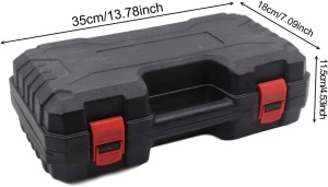 Mini Fierastrau Electric Fara Fir, cu Lant si Lama de 4", 2 Acumulatori de 24V 4500mAh, 550W, si Trusa, Negru - Img 9