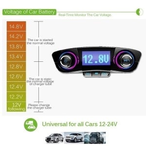 Modulator FM Multifuncțional cu MP3 Player și Bluetooth pentru masina - Img 4