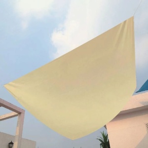 Panza de umbrire, Dimensiune 3x3m, Franghii de montaj si husa de transport, Culoare Bej - Img 3