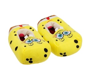 Papuci 3D, model Sponge Bob, poliester, 38-39, galbeni - Img 2