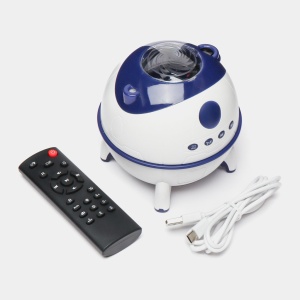 Proiector LED Starry Sky Nightlight cu difuzor Bluetooth, Alb - Img 10