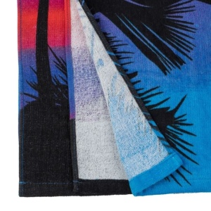 Prosop pentru Plaja , cu Mesaj "Paradise is Summer Time", 150x75cm, Albastru - Img 2