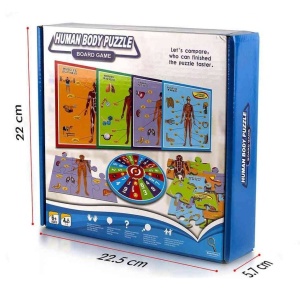 Puzzle Corpul uman cu ruleta, pentru maxim 4 peroane de 6 ani+, cu 4 categorii si 4 foi - Img 7
