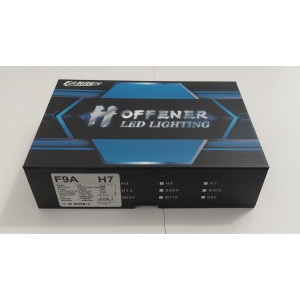 Set 2 becuri LED F9A, H7, Can-bus, 150W, 6000K, 21000LM, 30.000h, 12V - Img 3