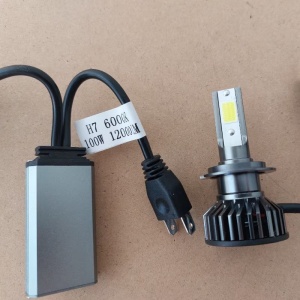 Set 2 becuri LED H7, 100W, COB, lumina alb-rece, 12000LM - Img 9