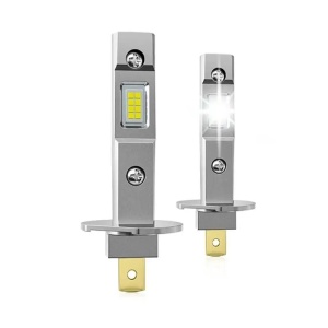 Set 2 becuri LED W H1 120W, 15000Lm, 12V, 6000K, lumina alb-rece - Img 1