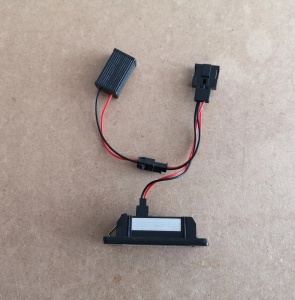 Set 2 lampi LED pentru numar auto, compatibil VW, fara eroare de bec ars, lumina alb-rece - Img 3