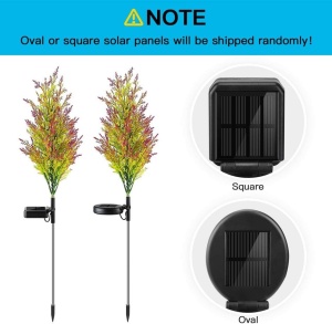 Set 2 Lampi Solare tip Copac cu 8 LED-uri, 74cm, Senzor de lumina, 800mAh, IP65, Multicolor - Img 13