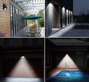 Set 4 lampi solare BRIGHT 30 LED cu senzor de miscare si lumina - Img 3