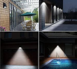 Set 5 Lampi Solare BRIGHT 30 LED cu Senzor de Miscare si Lumina 1 Mod ILUMINARE - Img 2