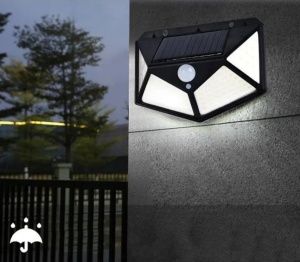 Set 8 Lampi Solare, ULTRA 100 LED, cu senzor de miscare si lumina 3 moduri ILUMINARE - Img 2
