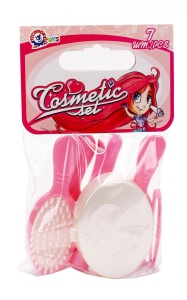 Set complet de coafat pentru fetite de 3 ani+, cu 7 piese, Roz - Img 2