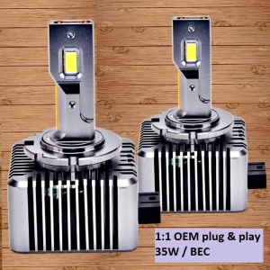 Set cu 2 becuri auto LED tip D1S, Putere 70W, 10000LM, 6500K - Img 9