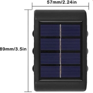 Set de 2 Lampi Solare de Perete cu 3 leduri, Iluminare Sus-Jos - Img 4
