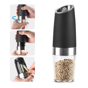 Set de 2 rasnite electrice pentru condimente cu suport din metal, Capacitate 50 ml - Img 2