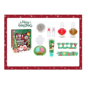 Set de machiaj si manichiura pentru fetite, cadou de Craciun, multicolor - Img 1