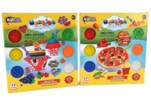 Set plastilina Globo Kidea, pizza sau prajituri - Img 1