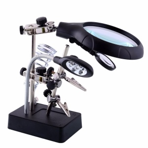 Stand de lipit Andowl GJ5 cu lupa si lampa LED - Img 1