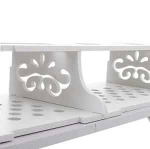 Suport elegant pentru router si alte dispozitive sau obiecte de decor, 100x23cm, alb - Img 7