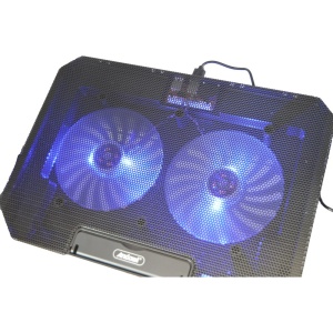 Suport laptop cu ventilator dublu, reglabil in inaltime