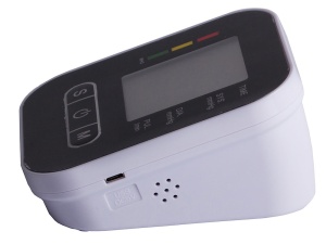 Tensiometru electronic pentru brat, cu ecran LCD, arata artitmia, functioneaza cu baterii, alb cu negru - Img 6