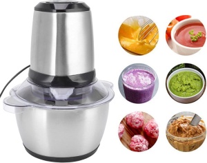 Tocator electric pentru carne si legume cu bol din inox si capacitate de 3Litri - Img 3