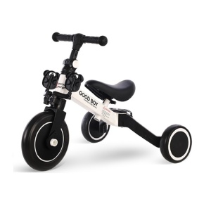 Tricicleta transformabila in bicicleta de echilibru, roata fata de 9 inci, pentru copii 2-6 ani cu inaltime intre 80-130 cm, 3.5 kg greutate, rosu/galben/alb - Img 11