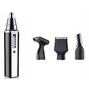 Trimmer electric 4 in 1 ideal pentru nas, urechi, sprancene, par, negru - Img 3