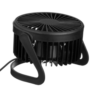 Ventilator de masa cu incarcare USB, Dimensiune 14x11x15cm, Negru - Img 6