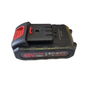 Acumulator Universal de 48 V Li-Ion, 8800 mAh, cu 3 pini si mufa de incarcare, pentru Minidrujbe sau Fierastraie electrice, negru - Img 1