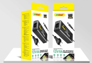 Adaptor Universal Andowl 12V 8A, 96W, 5 Mufe, AC/DC, Alimentator Laptop, LED, Router - Img 2