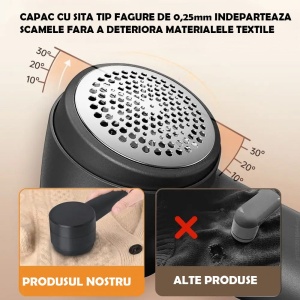 Aparat de Curatat Scame, Incarcare USB, Acumulator 500mAh, Ecran cu Afisaj LED - Img 3