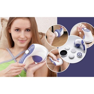 Aparat de Masaj Spin & Tone cu 4 Capete - Revitalizează-ți Corpul Acasă - Img 2