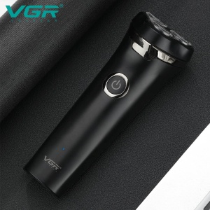 Aparat de ras electric VGR V-319 IPX6, incarcare USB, functioneaza pe ud sau uscat, fara fir, cu 3 lame rotative, negru - Img 2